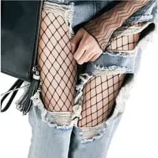 Meia Calça Arrastão Plus Size Fishnet Blogueirinha Tendência Moda