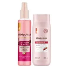 Kit Cereja E Avelã Body Splash 190ml + Loção Creme 200ml Hidramais