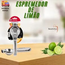 Espremedor De Limão De Inox Ideal Para Sucos Bebidas Drinks Prático Para Cozinha Multiuso