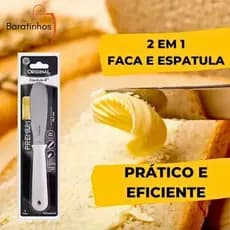 Espátula De Manteiga Cremes E Patês Para Pães Inox Com Serra Para Corte De Pães