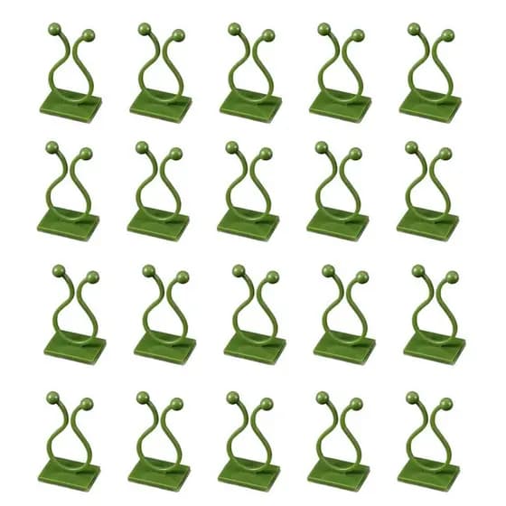 20 Ganchos Jardim Vertical Adesivo Parede Planta Trepadeira