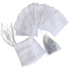 100 Saquinhos Para Chá Vazio 5x7 Infusor Bebida Tea Bag