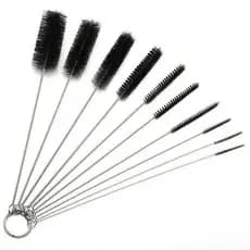 Kit 10 Escovas Limpeza Tubo Canudo Mangueira Mamadeira