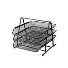 Organizador de Mesa em Metal com 3 Bandejas- Praticidade com Estilo