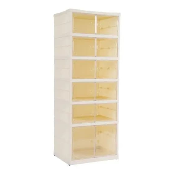 Sapateira Dobrável 6 Camadas - Larga, Compacta e com Fechamento Magnético | 44cm
