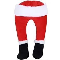 Enfeite Pernas do Papai Noel - Decoração Natalina Criativa e Divertida