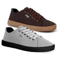 KIT 2 Tênis masculino modelo confortável e estiloso casual