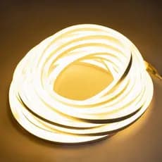 KIT 7 Metros Mangueira Fita LED Neon Flex Branco Quente 3000K + Rabicho 110v