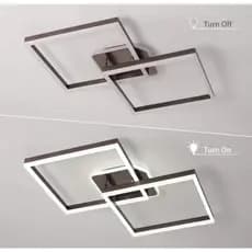 Lustre Plafon De Sobrepor Moderno Quadrado Led 40w Bivolt