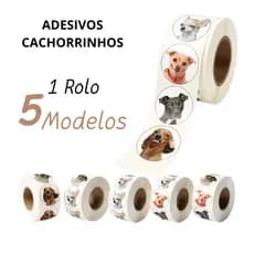 250 Adesivos Fofos Cachorros Memes | 5 Modelos Divertidos | 3cm | Papelaria Anime Kawaii