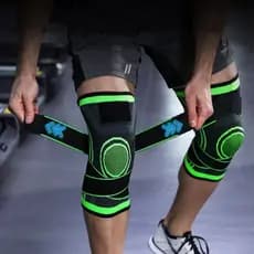 Joelheira Fitness Ajustável Esportiva Compressão Leve Corrida Bike Musculação Academia