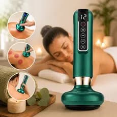 Ventosa Elétrica Massageador A Vácuo Com Aquecimento Calor Infravermelho Gua Sha Beleza Saúde Massagem Raspagem