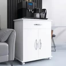 QUEIMA DE ESTOQUE - Armário Balcão Organizador com Suporte para Micro-ondas