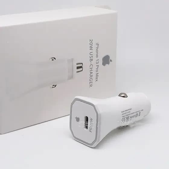 Carregador de iPhone Turbo 20w -Carregador de carro PD Tipo C Turbo X Lightning para iPhones