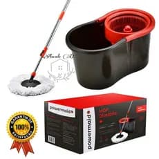 Mop Giratório 360° com Rodinha E Alça Rodo Limpeza Geral Multiuso 100% original Regulável Balde