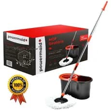 Mop esfregão 100% original Giratório 360° Regulável Balde com Rodinha E Alça Rodo Limpeza Geral