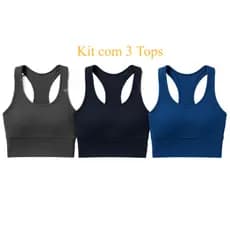 Kit 3 Top Nadador Academia Fitness Excelente Sustentação