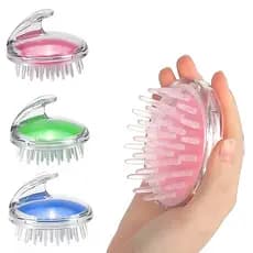 Escova De Cabelo De Silicone Massagem Do Couro Cabeludo Bebê Adulto Shampoo Pente