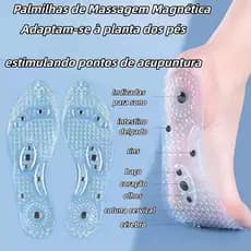 Palmilha Magnetica Pontos Acupuntura Ortopedica Ativa Circulação Alívio Dores Cansaço Pés