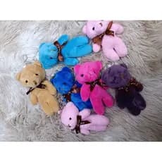 Chaveiro e Brinquedo Páscoa Bonequinhos 12CM com Pingente Ursinho Urso de Pelúcia de Love