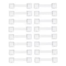 KIT 16 Trava Gaveta Infantil Branco Proteção e Segurança - Design Moderno e Fácil Instalação