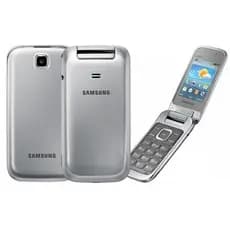 Celular Abre e Fecha Para Idoso Samsung Prata GT-C3592 3G Teclado Prata Letras Grande Celular De Botão