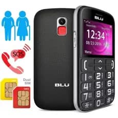 Celular Blu Joy 4G para Idoso Tecla SOS Tecla Grande Dual Chip Lanterna Rádio FM Bluetooth