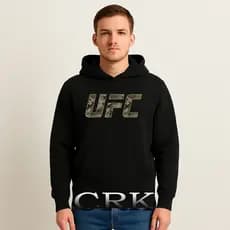 Moletom Masculino Canguru Com Capuz Moletom Estampado UFC Blusa de frio Stretwear