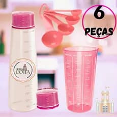 Kit Regador Bisnaga Umedecedor de Bolo + Copo Medidor 570ml