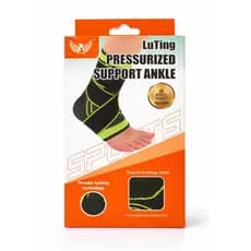 Tornozelira para torção, Tornozeleira Anti-Derrapante Ortopédica Ajustável Esportiva Proteção de Joelho com Strap