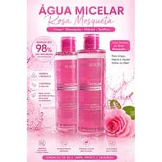 Água Micelar Lady Beauty Rosa Mosqueta,   Limpeza profunda sem ressecar ,Remove maquiagem e impurezas ,Hidratação suave