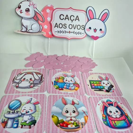Coelho de páscoa  kit Caça aos Ovos Coelho Ovo de páscoa coelho