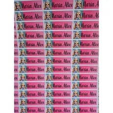 kIT 75 Etiquetas Escolares Personalizadas - Astronauta Menina - Vinil - Resistente à água