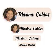 Etiqueta com 80 Adesivo Escolar Personalizada com Foto da sua Criança - Resistente à água - ENVIO IMEDIATO.