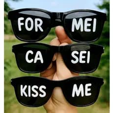Kit Adesivo Personalizados para Óculos de Festa Óculos de Formatura Óculos de casamento
