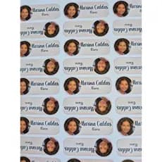 Kit112 Etiquetas Escolares Personalizadas com Foto da Criança  para o Material Escolar, Resistente Água - Envio imediato