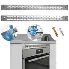 Grade Grelha de Ventilação para Forno de Embutir e Micro-ondas Inox60cm