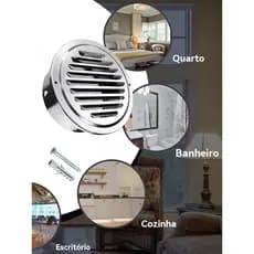 Grade Grelha de Acabamento P/ Exaustores/ Coifas/Churrasuqueiras E Ventilação  150mm Inox