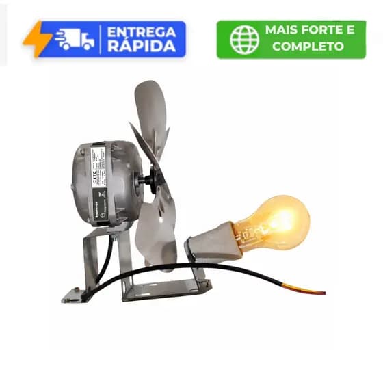 Exaustor para churrasqueira 200 mm Com Iluminação