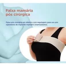 FAIXA ELÁSTICA MAMÁRIA (SILICONE) pós cirúrgica