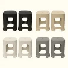 Kit Banqueta Rattan com 2-4-6 Para Cozinha Jardim Varanda