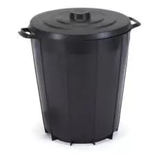 Lixeira Cesto Redondo 35L Preta