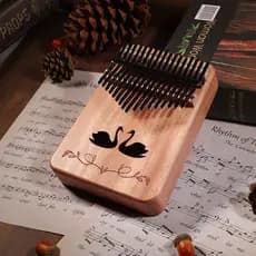Kalimba 21 Chaves Piano Dedo Instrumento Percussão