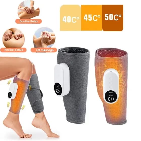 1pc /2pcs Massageador de pernas temperatura constante compressa quente pressão de ar draga massageador de panturrilha