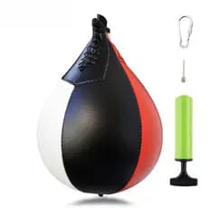 Bola de velocidade de boxe suspensa bola de reação em forma de pêra ginásio cordão treinamento bola mundial