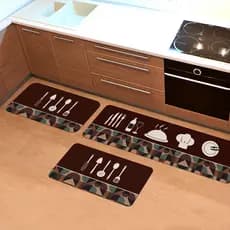 Tapete Cozinha Jogo 3 peças Moderno - Direto de Fábrica-Melhor Preço Shopee