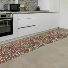Tapete Cozinha Jogo 2 pçs Moderno - Trilho/Passadeira + tapete-Direto de Fábrica-Melhor Preço Shopee
