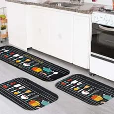 Tapete de Cozinha Moderno 3 Peças – Melhor Preço Shopee