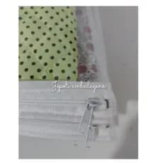 Saquinho Organizador para Lençol Toalha Maternidade 20x20, kit de Pvc C/ 05 Unidades