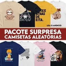 Camiseta SURPRESA super Queima de Estoque - Super Saldão - 100% Algodão - Envio Rápido - LEIA O ANÚNCIO
